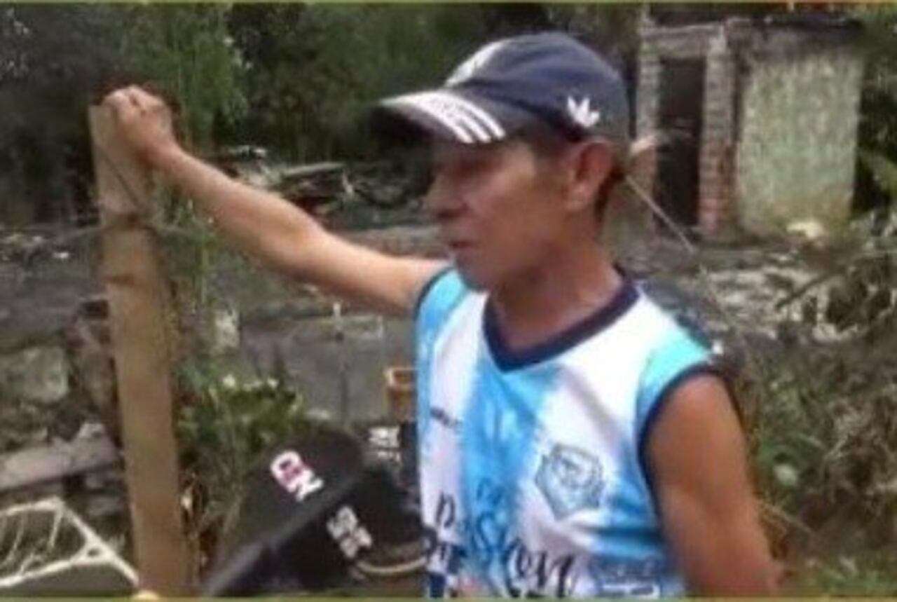 Don Gregorio pidió ayuda a la gente. CAPTURA C9N