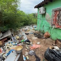 Peque fue encontrado en medio de un basural