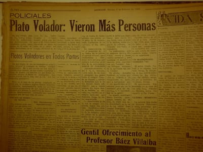 ¿Un ovni aterrizó en el patio del Colegio Nacional de la Capital?