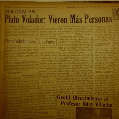 ¿Un ovni aterrizó en el patio del Colegio Nacional de la Capital?