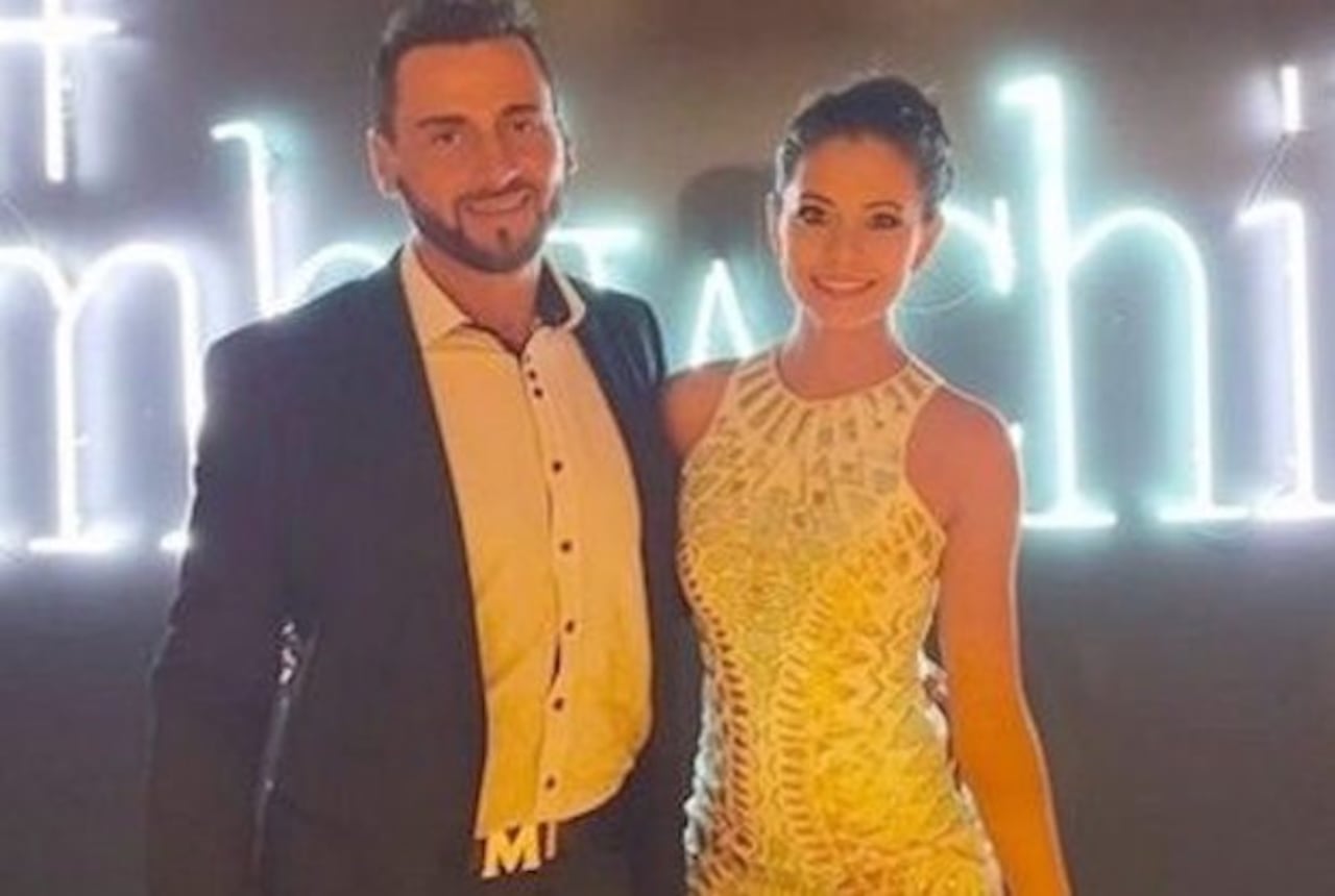 ERAN FELICES. Julia Palacio y el productor chileno, hace dos meses, cuando vivían juntos en Chile.