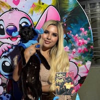 Con temática de Stitch, festejó el cumple de sus “michijos”
