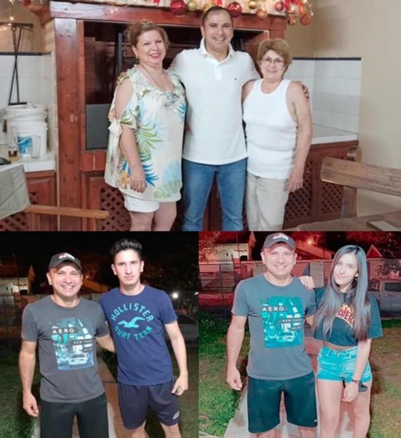 Su familia, su impulso. Varias de las personas importantes en la vida de Néstor Isasi.