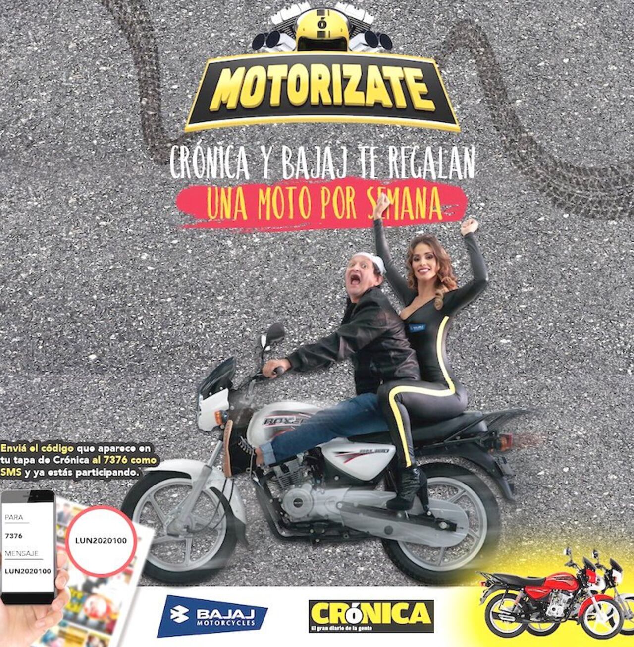 Una moto por semana para los lectores de Crónica.