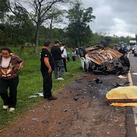 Docente omano en feroz choque en Yuty